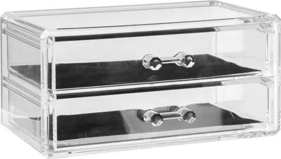 Produktbild von 5five Simply Smart Schmuckbox Selena mit 2 Schubladen, Schmuckaufbewahrung, Kunststoff, 18.8 x 11.5 x 9.2 cm, 155916