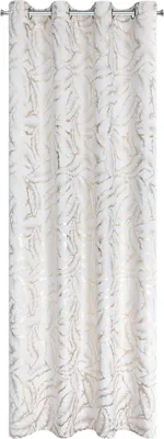 Zdjęcie produktu dla Eurofirany 474569, Przezroczysty, Biały, Wzór, Poliester, Oczko, 200 g/m²