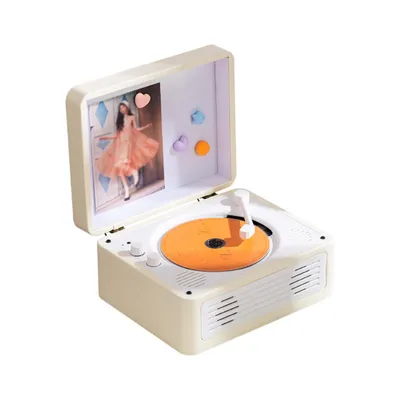 Produktbild von Tekoo Tragbarer CD Player, mit Akku & Stereo Lautsprecher, Bluetooth 5.1 CD-Player, Stereo Lautsprecher, AUX/USB, Weiß