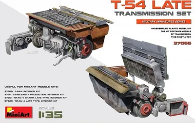 Productafbeelding van MiniArt 1:35 T-54 transmissieblok, late productieversie, plastic modelbouw