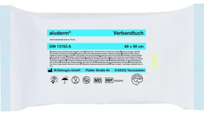 Produktbild von aluderm Verbandtuch 1003205 60x80cm steril