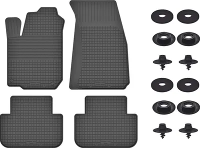 Produktbild von Gummimatten Mit Stoppern Für: Renault 21 (1986-1996) Schwarz Set