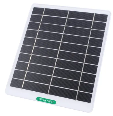 Produktbild von 5-W-Solarladegerät mit USB-C-Anschluss für Überwachungskameras und Türklingeln, für den Außen- und Innenbereich, weiß