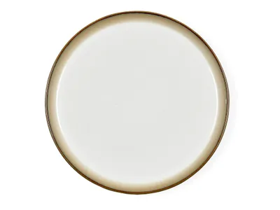 Obrázok produktu pre BITZ 821403, servírovací tanier, Kamenina, Krém, Šedá, Kolo, 27 cm, 25 mm