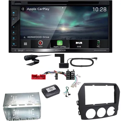 Produktbild von Kenwood DNX-5190DABS Navi Carplay Android Auto USB Einbauset für Mazda MX-5 NC