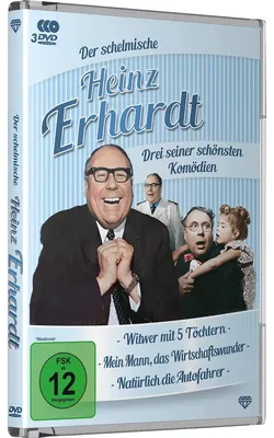 Zdjęcie produktu dla Der schelmische Heinz Erhardt - 3 seiner schönsten Komödien - Box [DVD]
