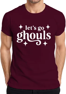 Obrázok produktu pre geister Grusel Party Kostüm Spuk Retro Herren T-Shirt, Burgundy, XXL