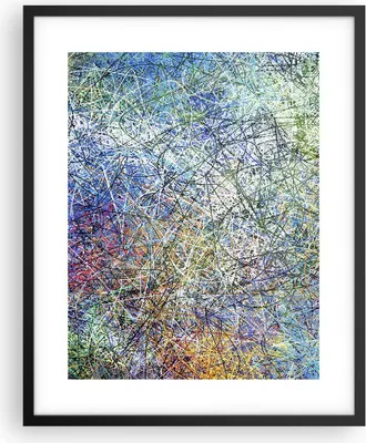 Produktbild von Gerahmtes Poster - Schwarzer Rahmen - Abstraktion modern - 40x50 cm - Wand Bild - Wanddeko - Wandbilder - Kunstposter - Wandposter - Bilderrahmen - Bilder - Kunstdruck - Wandbild - P2BPA40x50-3668