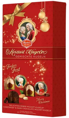 Produktbild von Reber Mozart Kugeln Mischung Weihnachten 10er