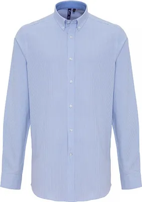 Produktbild von Premier Workwear MenŽs Baumwolle Rich Oxford Stripes Shirt