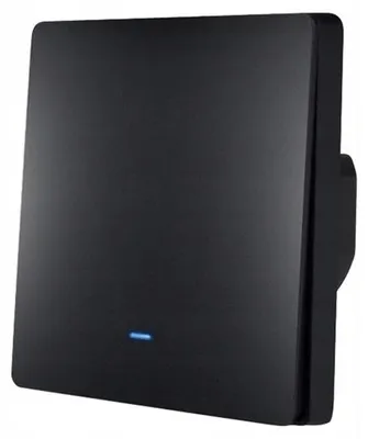 Produktbild von TUYA EM1 Intelligenter Lichtschalter 1-Kanal Schwarz WiFi 433MHz