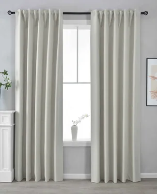 Produktbild von 2er Set Verdunkelungsvorhänge 100% Verdunkelung HxB 245x140 cm Creme »BOSTON Dark« mit Multibandaufhängung, 2023600-2