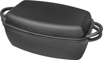 Produktbild von BRUNBESTE Gusseisen-Bratpfanne mit Grillpfanne – 3,8 l – Ø 31 cm – Induktion - Gas - Backofen