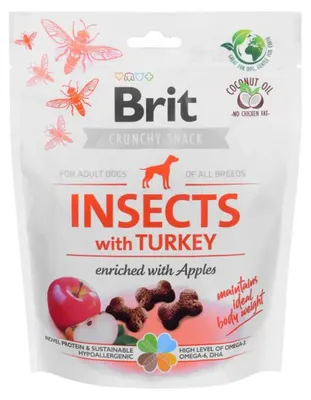 Zdjęcie produktu dla BRIT Crunchy Snack Insects z Indykiem - Przysmak dla psów - 200g