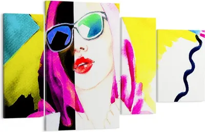 Produktbild von Bild auf Leinwand - Leinwandbild - Frau Modell - 120x70cm - Wand Bild - Wanddeko - Wandbilder - Leinwanddruck - Bilder - Kunstdruck - Wanddekoration - Leinwand bilder - Wandkunst - DL120x70-3958