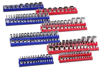 Produktbild von Steckschlüssel-Organizer-Set, 8-teilig, 1/4 Zoll, 3/8 Zoll & 1/2 Zoll SAE-Steckschlüsselablagen