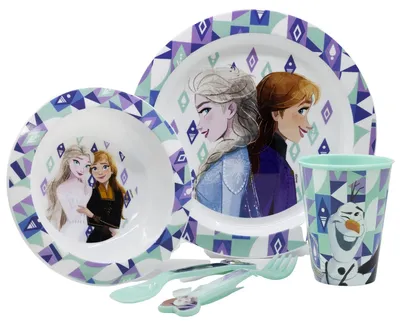 Kinder-Set Frozen 5-tlg. Melamin mikrowellengeeignet