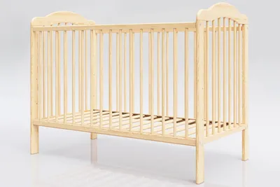 Łóżeczko niemowlęce ALEK 120x60 cm sosnowe – zdjęcie produktu 1