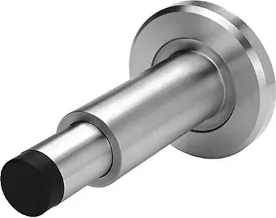 Produktbild von Verstellbarer, extra langer Türstopper aus Edelstahl 304 mit Gummibeschichtung, Türgriffschutz, Wandmontage, Türpuffer