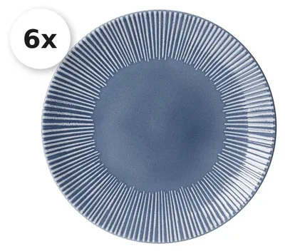 Produktbild von Speiseteller 27cm 6er Set Banda blau