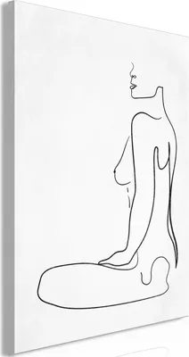 Produktbild von Italienischer Leinwand Leinwandbild - Female Form (1 Part) Vertical 20x30 cm Menschen h-A-0179-b-a