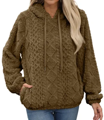 Produktbild von Solidchoice – Oversized Kapuzenpullover für Damen aus weichem Fleece