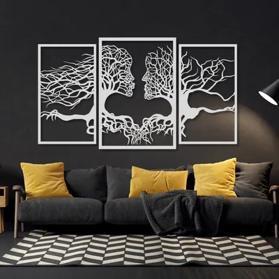 Obrázek produktu pro Dřevěná fototapeta, 3D dekorace na zeď bez obtěžování zápachem, moderní dřevěné umění do obývacího pokoje, ložnice, kanceláře a kuchyně