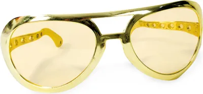 Produktbild von XXL Riesenbrille Gold 24 cm Breit Karneval Fasching Party Halloween Cosplay