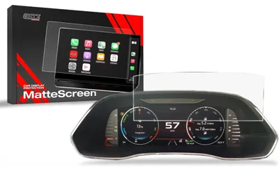 Produktbild von Matte Autodisplayfolie für Skoda Karoq Virtual Cockpit 10,25" (2021-2025), Grizz Protector