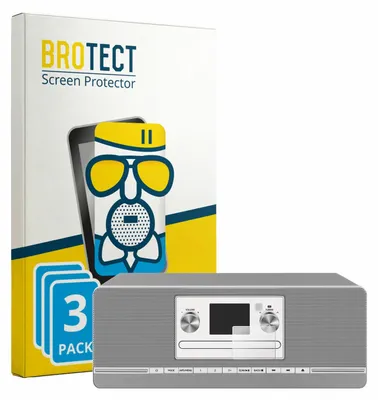 Produktbild von 3x BROTECT Entspiegelungs Schutzglas für TechniSat Digitradio 372 CD Schutzfolie Panzer Folie Glas Display Schutz matt