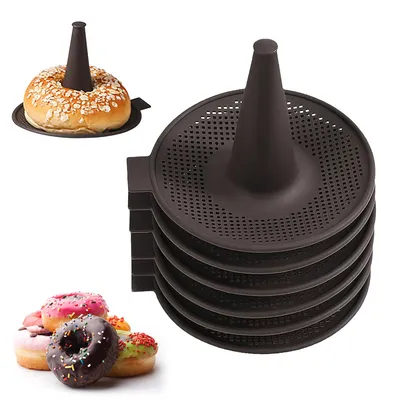 Produktbild von 6-teiliges Set Silikonform, Donutform,13.5*12.5*17cm,-30°C-230°C,Zur Herstellung von Donut-Burger