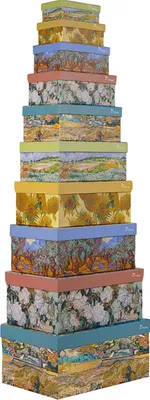 Produktbild von Geschenkboxen Vincent van Gogh, 10er-Set.
