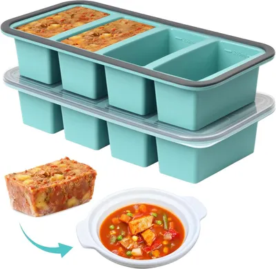Gefrierbehälter für Suppen, 3 Stück, 1,17 kg