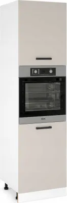 Zdjęcie produktu dla ULWEHOME Szafka kuchenna dolna wysoka słupek pod piekarnik słup 60 cm 2 fronty Kaszmir | Meble kuchenne system EKO