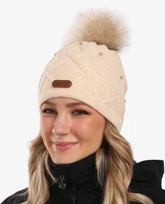 Produktbild von Damen-Wintermütze Kilpi ALEN-W, BEIGE, Größe UNI