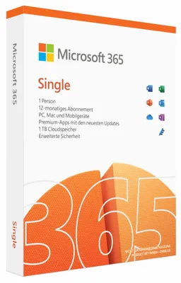 Produktbild von Microsoft 365 Personal, 1 Lizenz(en), 1 Jahr(e), Abonnement