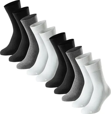 Produktbild von Schiesser 10er Pack Bluebird Socken Druckfreier, bequemer Bund, Besonders pflegeleicht, Optimale Passform