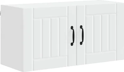 Image de Armoire murale vidaXL LUCCA blanche 80 x 31 x 40 cm en aggloméré