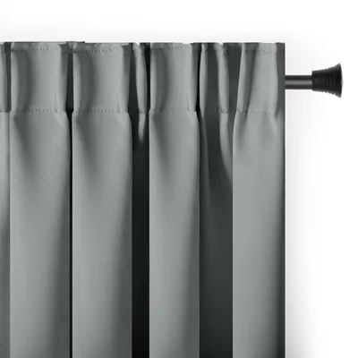 Produktbild von Gardine Kräuselband Multifunktionsband 140x270 cm Silber Vorhang Einfarbig Verdunklungsvorhang Aufhängung Pleat