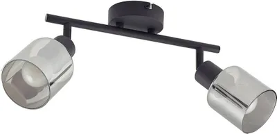 Produktbild von Lindby Deckenleuchte Netty, 4-flammig, grau, Glas