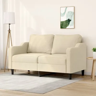 Productafbeelding van Maison Exclusive - Tweekapper sofa, crème kleur, 140 cm, gestoffeerd
