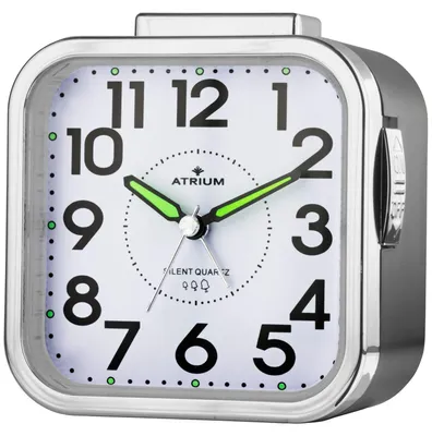 Produktbild von ATRIUM Wecker Analog Quarz Seniorenwecker schwarz A530-7 o. Ticken große Zahlen