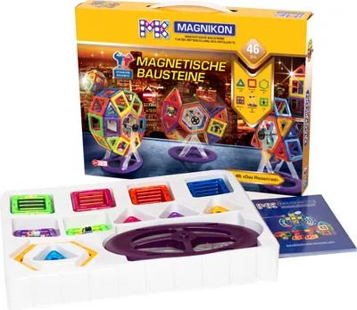 Produktbild von Magnetische Bausteine MK-46 "Das Riesenrad", 46-Teilig, Standardgröße