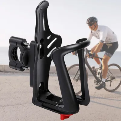 Produktbild von OKWISH Fahrradflaschenhalter, Verstellbarer Fahrradflaschenhalter, Universeller Trinkflaschenhalter für alle Fahrräder, Sicherer Halt, Einfach zu Installieren