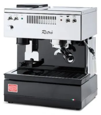 Image de Machine à expresso à porte-filtre Quick Mill 0835 Retro Noir