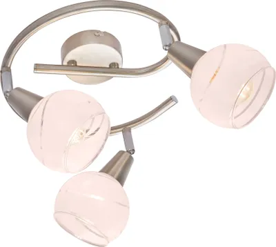Produktbild von Globo Lighting LED Strahler Metall Nickel matt, 3x E14 LED
