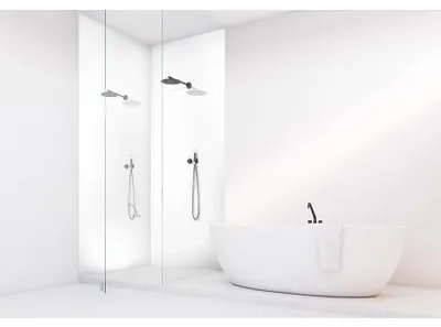 Image de Panneau mural VIPANEL Rénovation rapide pour salle de bain, blanc brillant 150 x 255 cm, ep. 3 mm