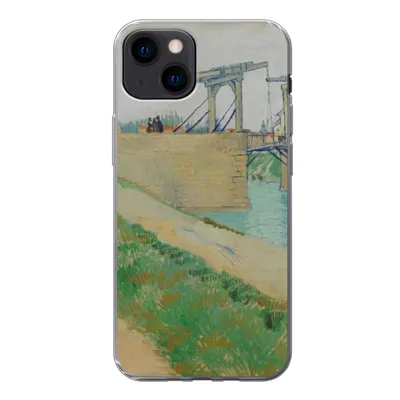 Produktbild von MuchoWow® Handyhülle Schutzhülle Hülle für iPhone 13 Die Brücke von Langlois - Vincent van Gogh Silikon Softcase Handy Hülle - Karteninhaber