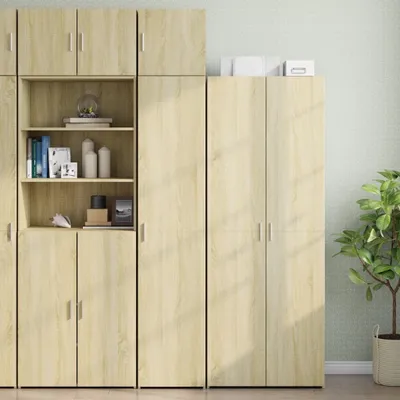 Immagine prodotto di vidaXL Armadio alto stretto rovere Sonoma 40x42,5x225 cm Materiale in legno