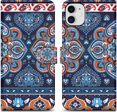 Image de Cadorabo Housse pour Apple iPhone 11 Housse Design bleue Housse pour téléphone portable Etui Magnétique Case Cover